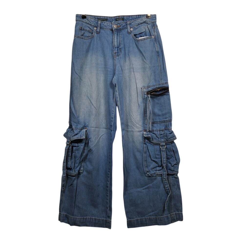 Wild Fable Size 6R Mid Rise Baggy Cargo Pants Bottoms Boho Skate Grunge